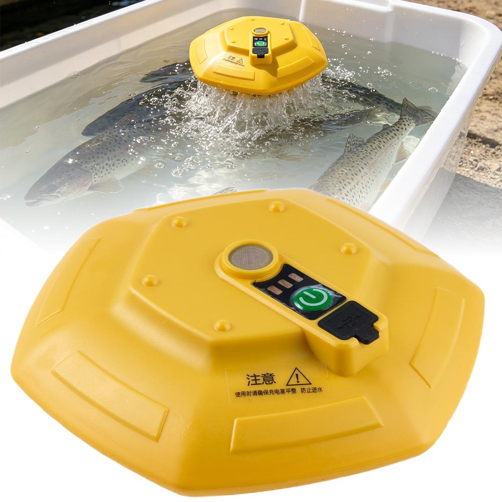 Fish Pond Aerator - Wireless Rechargeable Aquarium Oxygen Pump, Floating