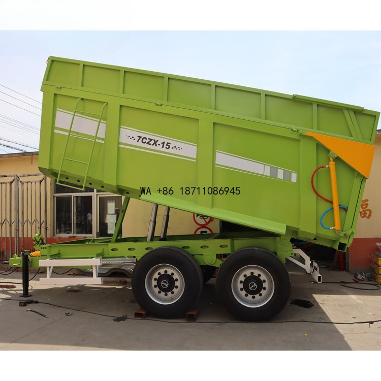 Grain Farming Agriculture - Hydraulic Silage Farm Trailer Heavy Duty