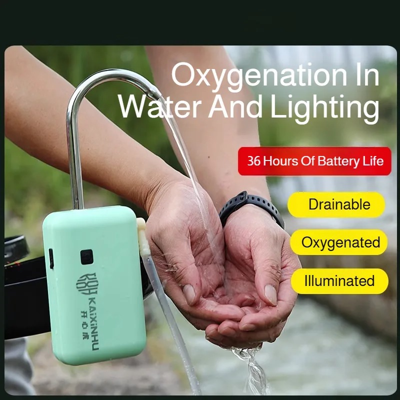 Fish Pond Aerator - Portable USB Rechargeable Electric Fishing Oxygen
