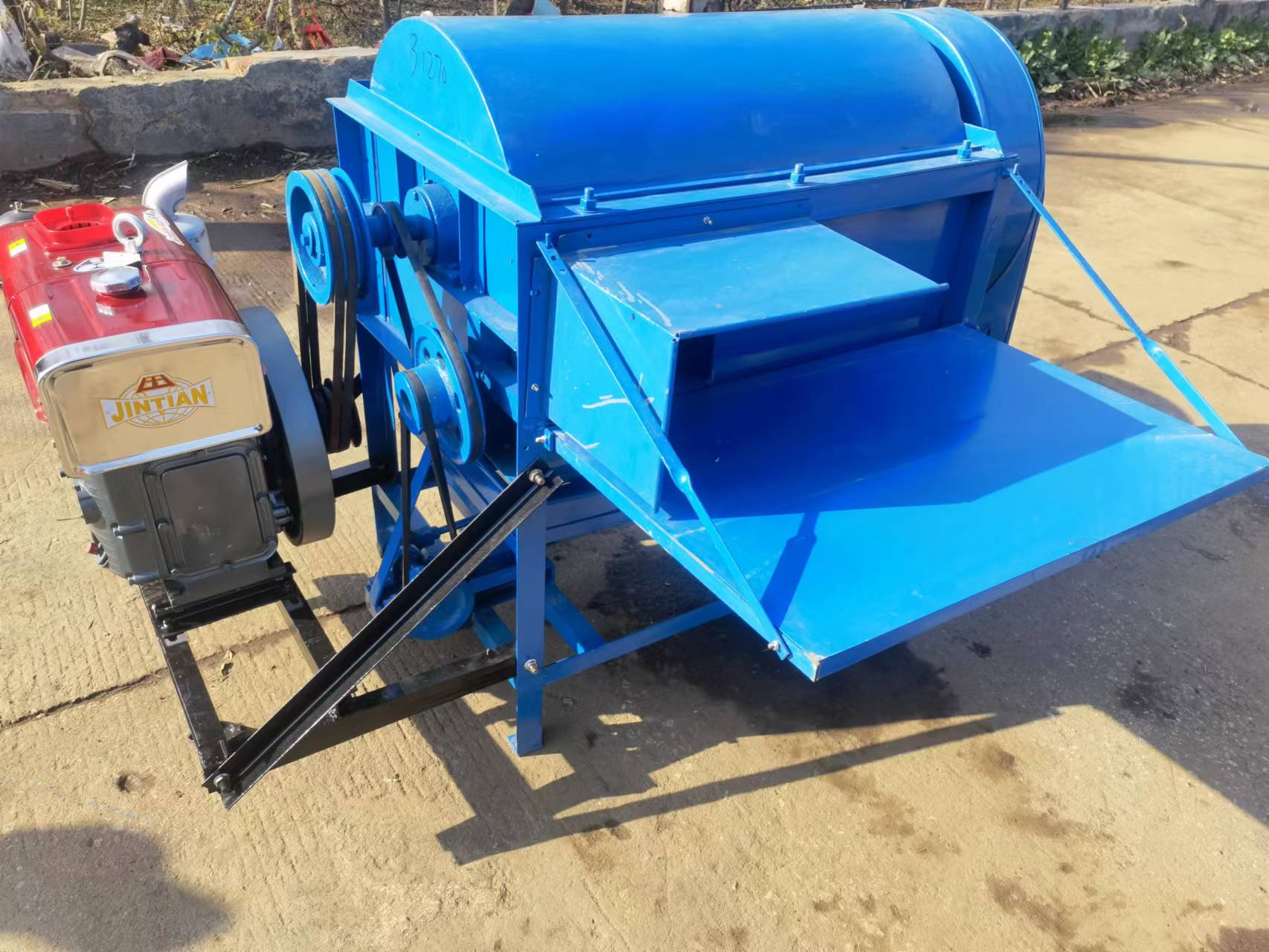 Wheeled Mobile Diesel Engine M - Rice Thresher Machine recension och pris